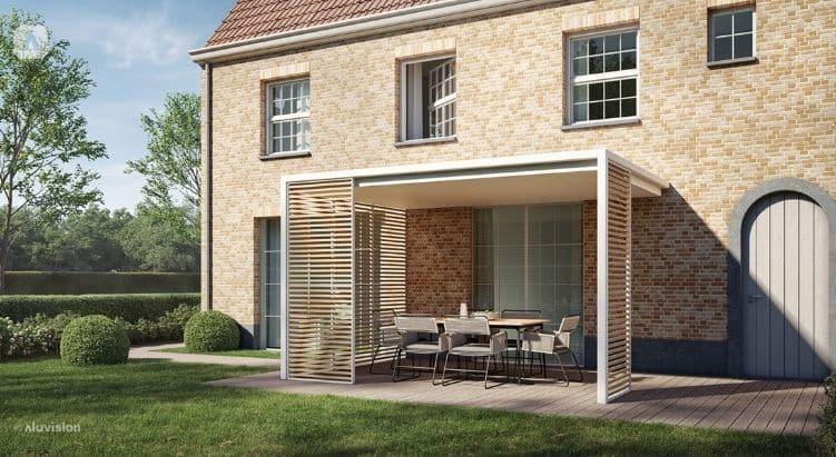 Dimensions de pergolas en aluminium - 4x3m, 5x3m ou 8x4m