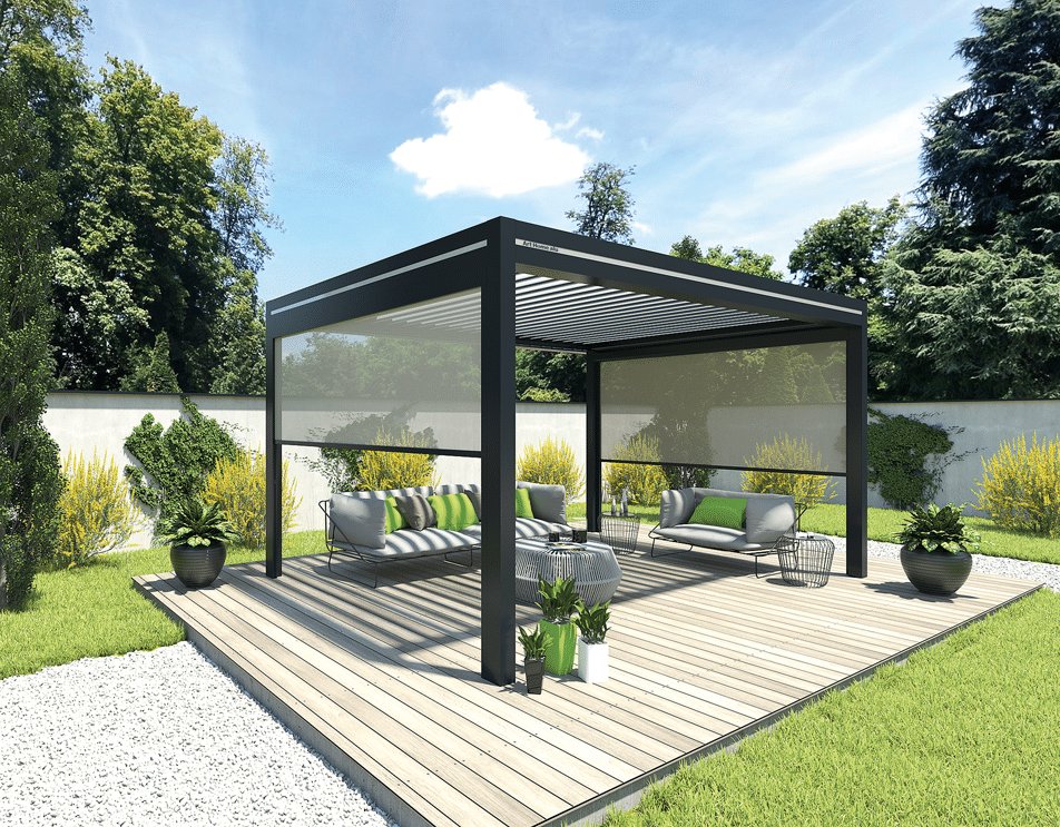 Pergotenda de Corradi chez GardenSKoncept au Luxembourg