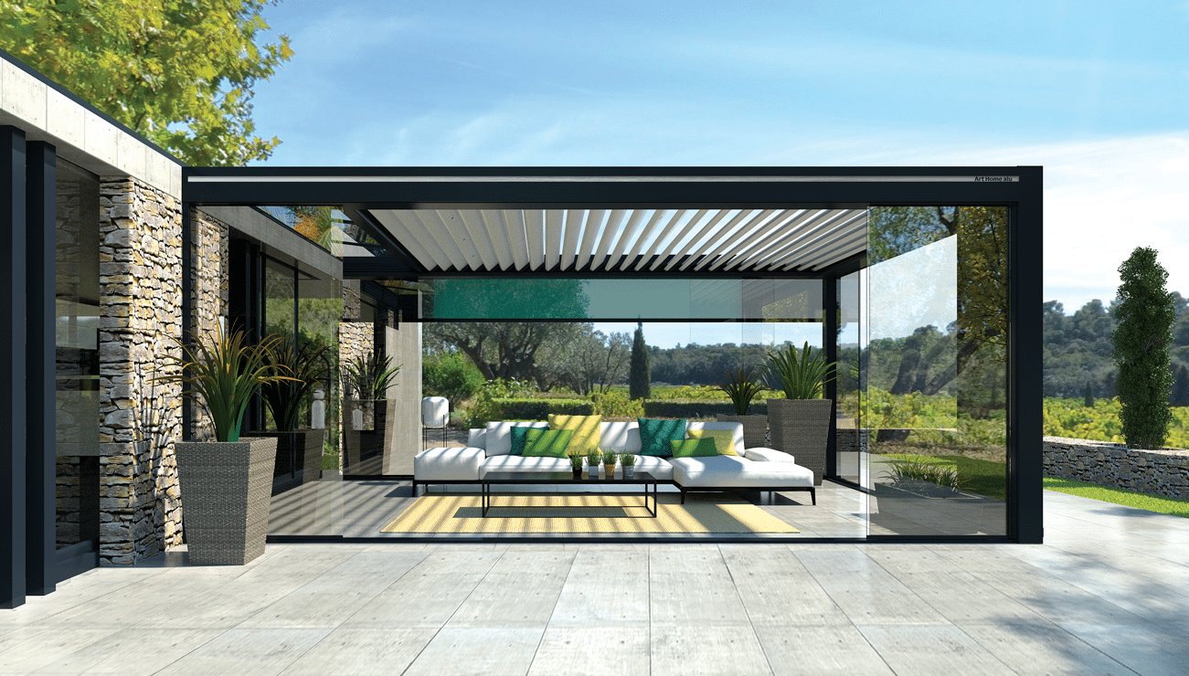 Pergola bioclimatique - GardenSKoncept au Luxembourg